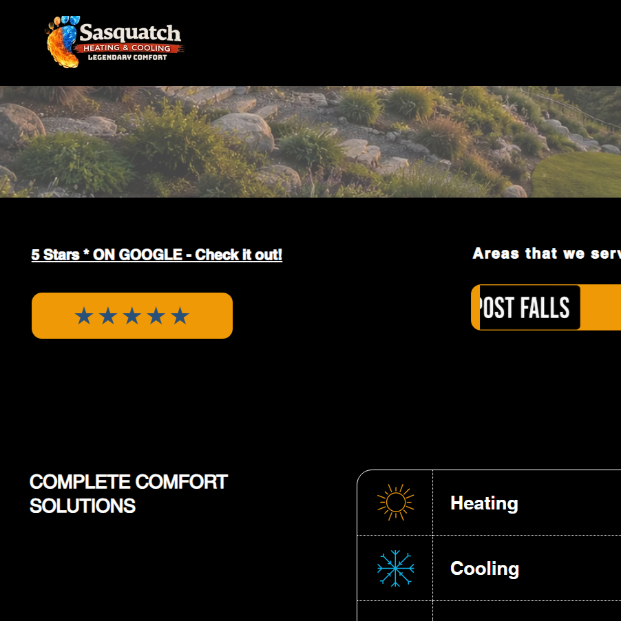 Example website design layout